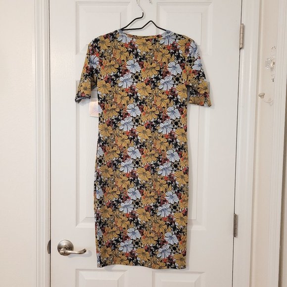 LuLaRoe Floral Julia Dress Size XS - Picture 2 of 4